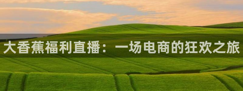 乐球吧在线直播观看：大香蕉福利直播：一场电商的狂欢之旅
