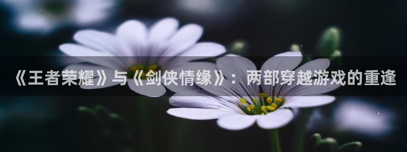 乐球直播免费体育：《王者荣耀》与《剑侠情缘》：两部穿越游戏的重逢